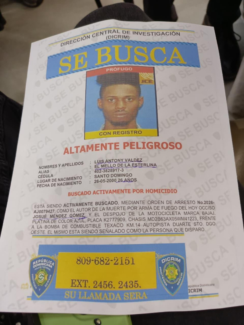 Policía identifica a la segunda persona vinculada a muerte de Josué Méndez Gómez en kilómetro 14