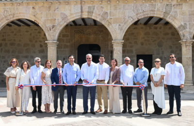 Presidente Abinader y ministro Collado inauguran obras en la Ciudad Colonial de Santo Domingo