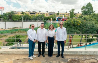 Popular y ADN supervisan los avances del remozamiento del parque José Núñez de Cáceres