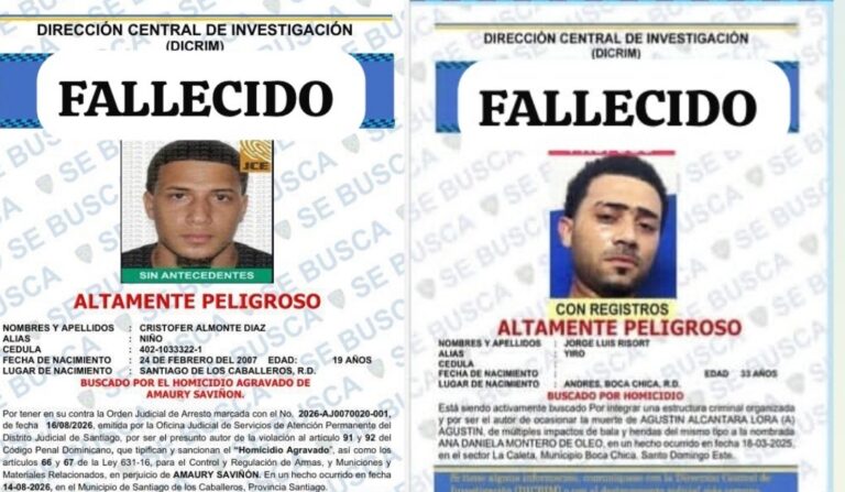 Mueren en hechos separados “Yiro”, de Los Fantasmas, y “Niño”, buscado por homicidio