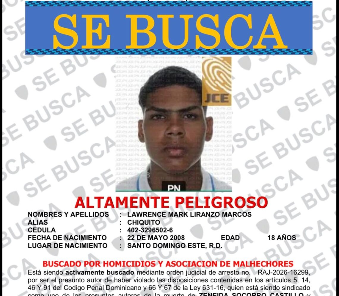 PN tiene tres detenidos y persigue a un cuarto implicado por muerte de Zeneida Socorro y heridas a “Julián Oro Duro”