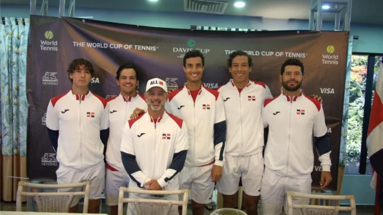 República Dominicana define orden de partidos ante Egipto en Copa Davis