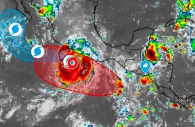 Huracán Polo se debilita a categoría 4 frente a Baja California Sur