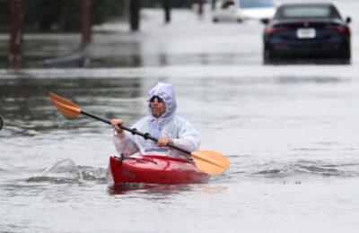¡Calles de New Jersey bajo de agua!
