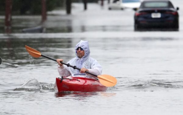 ¡Calles de New Jersey bajo de agua!