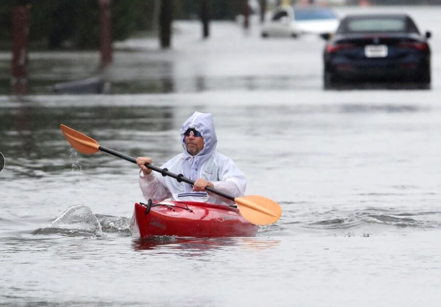 ¡Calles de New Jersey bajo de agua!