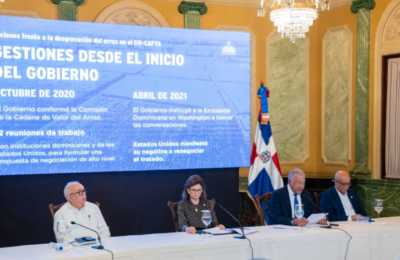 Gobierno de República Dominicana continuará defendiendo con firmeza la producción de arroz ante Estados Unidos