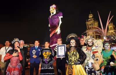 La Ciudad de México rompe Récord Guinness con la Catrina más alta del mundo
