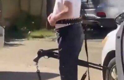 Un hombre amanexa con escopeta tras conflicto por choque de vehiculos en cuidad Juan Bosch