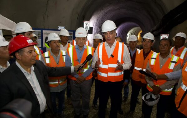Presidente Abinader supervisa túnel pluvial de la avenida Luperón para evitar inundaciones en la zona
