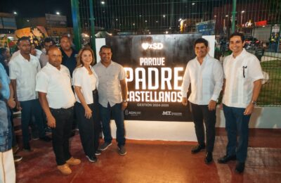Alcaldía del DN y EMT transforman entorno de la Estación Horacio Vásquez con el nuevo parque Padre Castellanos