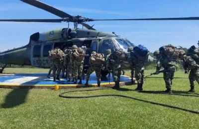 Accidente de un helicóptero del Ejército colombiano con quince tripulantes no deja muertos