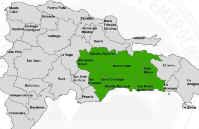 COE amplía alerta verde por lluvias en ocho demarcaciones
